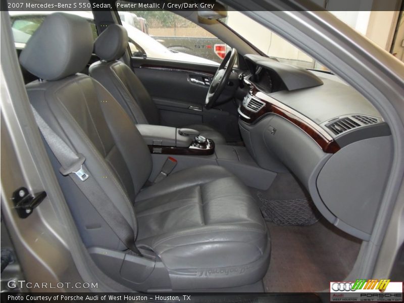 Pewter Metallic / Grey/Dark Grey 2007 Mercedes-Benz S 550 Sedan