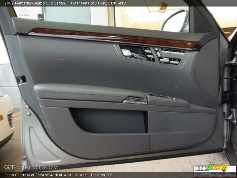 Pewter Metallic / Grey/Dark Grey 2007 Mercedes-Benz S 550 Sedan