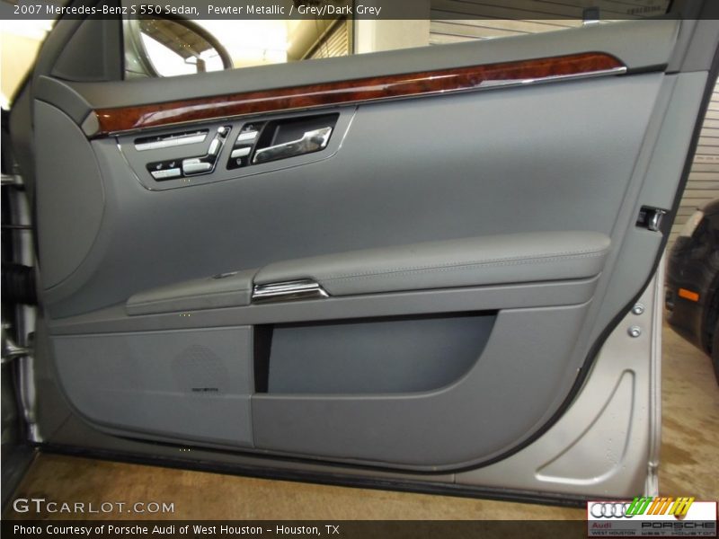 Pewter Metallic / Grey/Dark Grey 2007 Mercedes-Benz S 550 Sedan