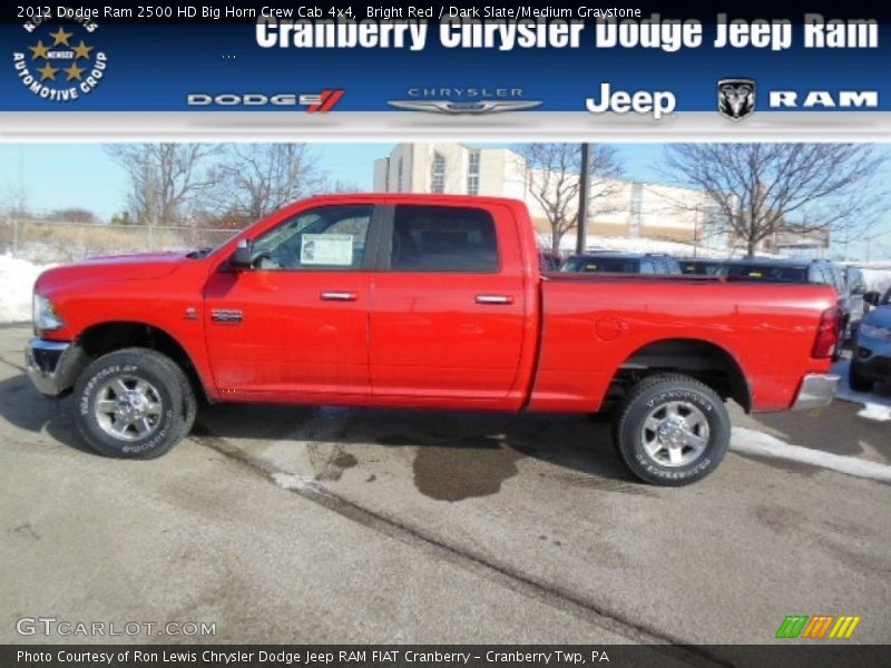 Bright Red / Dark Slate/Medium Graystone 2012 Dodge Ram 2500 HD Big Horn Crew Cab 4x4