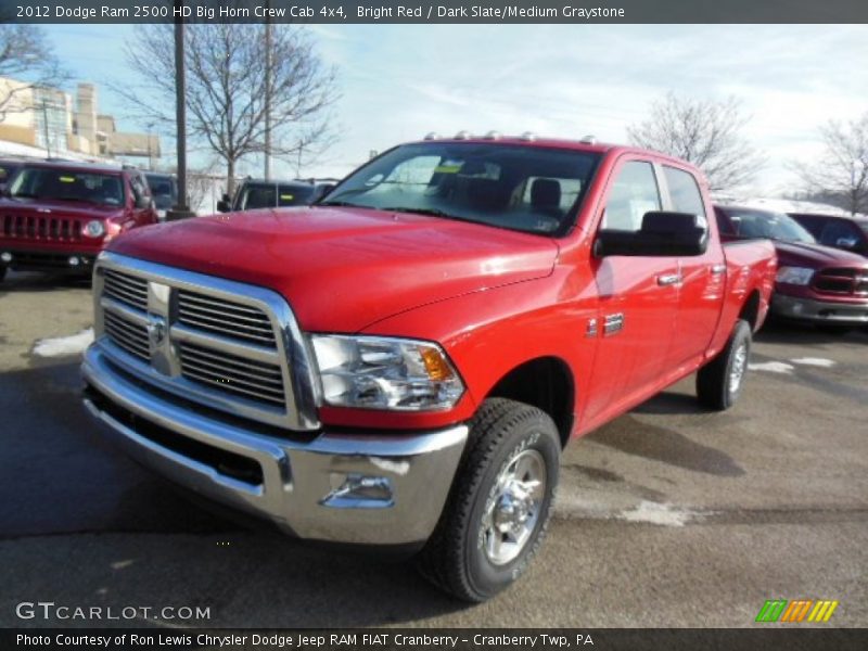 Bright Red / Dark Slate/Medium Graystone 2012 Dodge Ram 2500 HD Big Horn Crew Cab 4x4