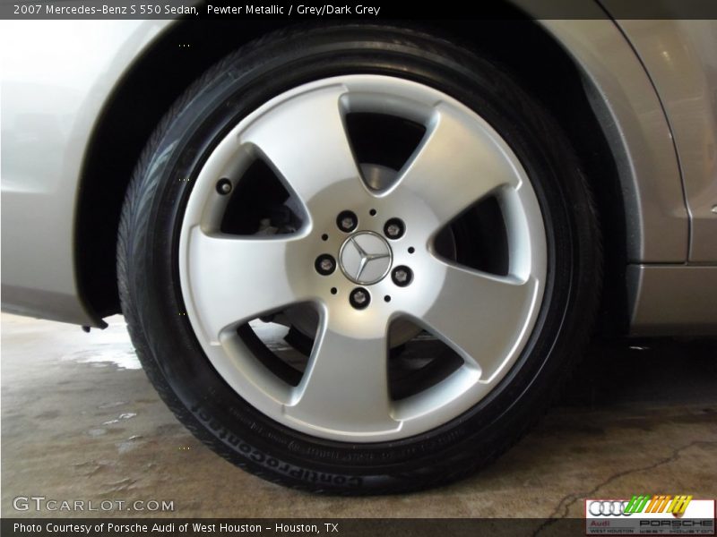 Pewter Metallic / Grey/Dark Grey 2007 Mercedes-Benz S 550 Sedan