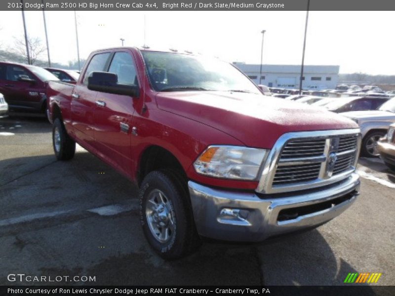 Bright Red / Dark Slate/Medium Graystone 2012 Dodge Ram 2500 HD Big Horn Crew Cab 4x4