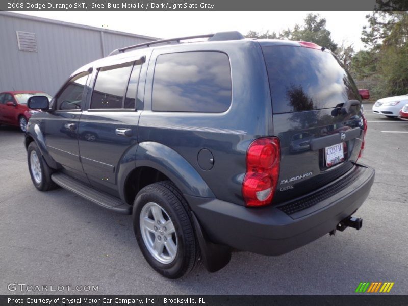 Steel Blue Metallic / Dark/Light Slate Gray 2008 Dodge Durango SXT