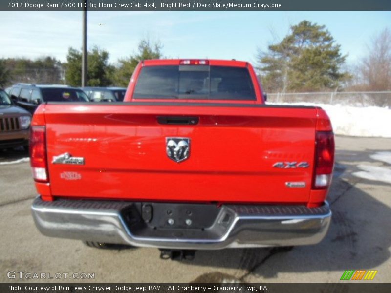 Bright Red / Dark Slate/Medium Graystone 2012 Dodge Ram 2500 HD Big Horn Crew Cab 4x4