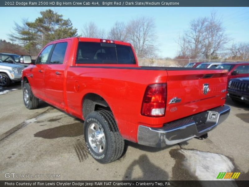 Bright Red / Dark Slate/Medium Graystone 2012 Dodge Ram 2500 HD Big Horn Crew Cab 4x4
