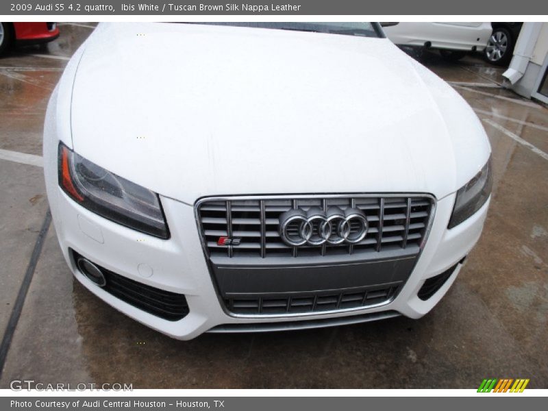 Ibis White / Tuscan Brown Silk Nappa Leather 2009 Audi S5 4.2 quattro