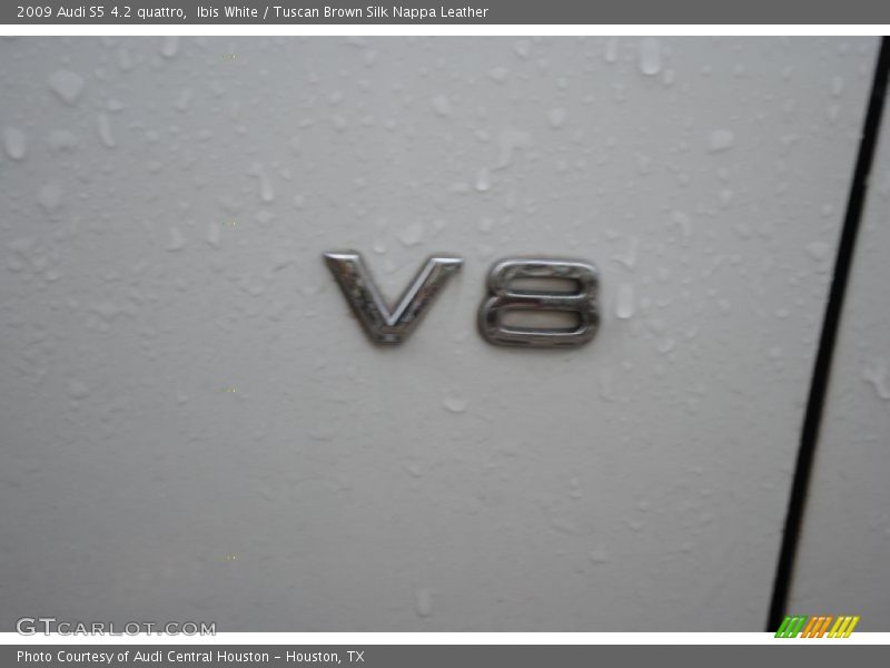 Ibis White / Tuscan Brown Silk Nappa Leather 2009 Audi S5 4.2 quattro