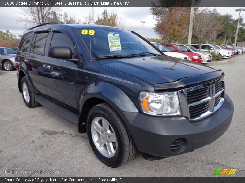 Steel Blue Metallic / Dark/Light Slate Gray 2008 Dodge Durango SXT