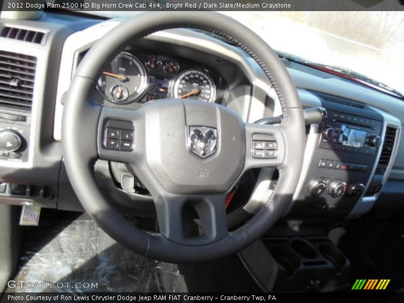 Bright Red / Dark Slate/Medium Graystone 2012 Dodge Ram 2500 HD Big Horn Crew Cab 4x4