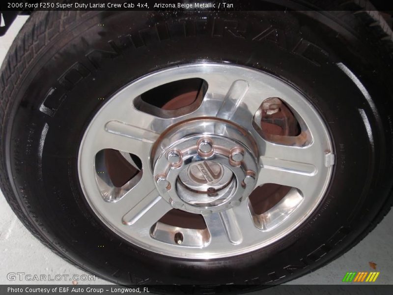 Arizona Beige Metallic / Tan 2006 Ford F250 Super Duty Lariat Crew Cab 4x4