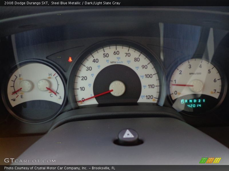 Steel Blue Metallic / Dark/Light Slate Gray 2008 Dodge Durango SXT