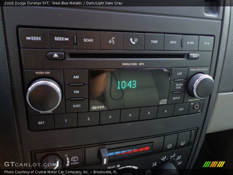 Steel Blue Metallic / Dark/Light Slate Gray 2008 Dodge Durango SXT