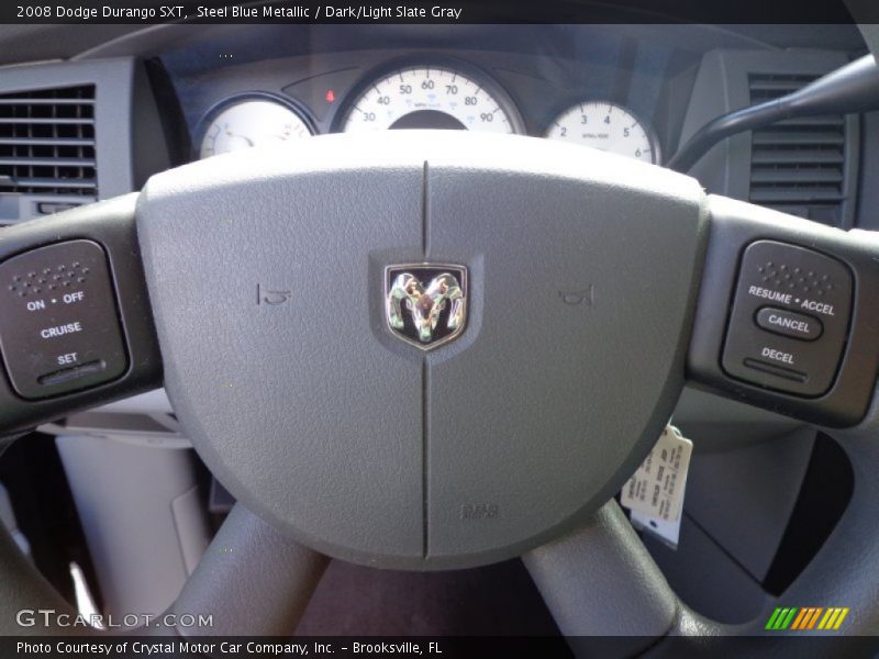 Steel Blue Metallic / Dark/Light Slate Gray 2008 Dodge Durango SXT