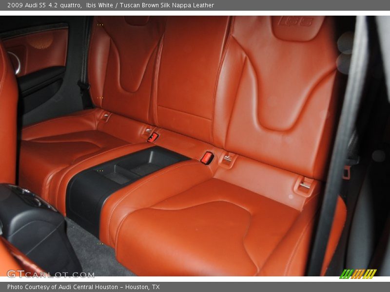 Ibis White / Tuscan Brown Silk Nappa Leather 2009 Audi S5 4.2 quattro