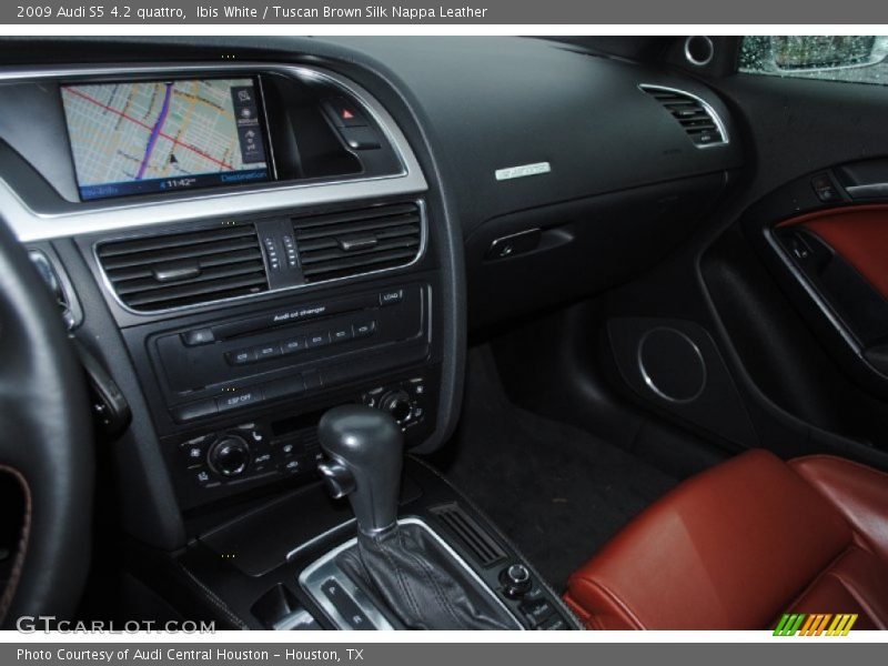 Ibis White / Tuscan Brown Silk Nappa Leather 2009 Audi S5 4.2 quattro