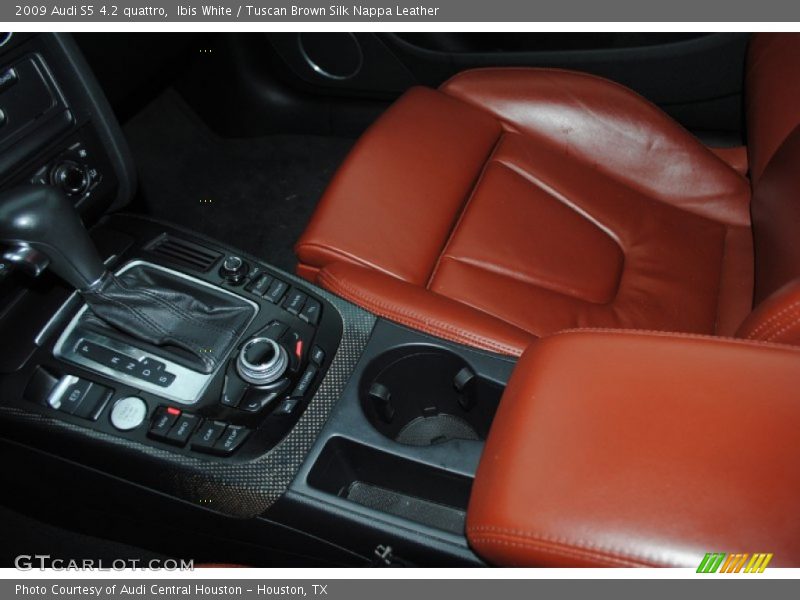 Ibis White / Tuscan Brown Silk Nappa Leather 2009 Audi S5 4.2 quattro