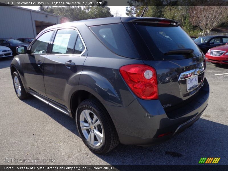 Cyber Gray Metallic / Jet Black 2011 Chevrolet Equinox LS