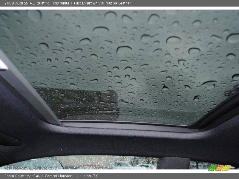 Ibis White / Tuscan Brown Silk Nappa Leather 2009 Audi S5 4.2 quattro