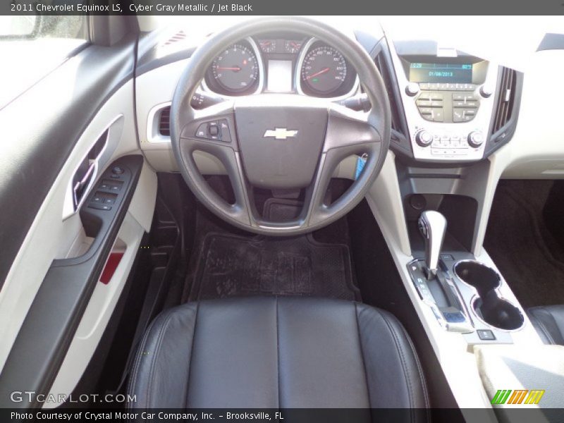 Cyber Gray Metallic / Jet Black 2011 Chevrolet Equinox LS