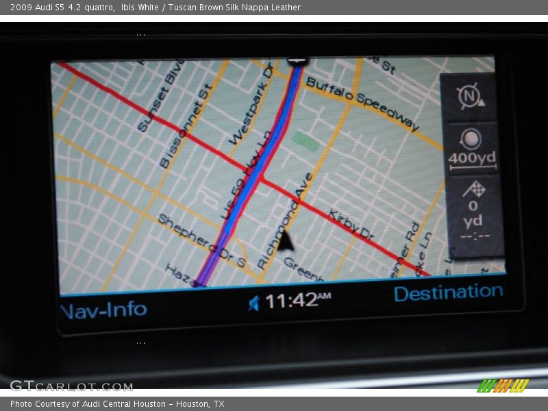 Ibis White / Tuscan Brown Silk Nappa Leather 2009 Audi S5 4.2 quattro