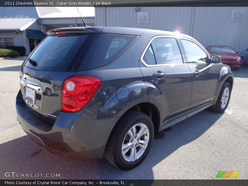 Cyber Gray Metallic / Jet Black 2011 Chevrolet Equinox LS