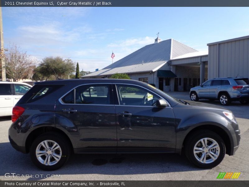 Cyber Gray Metallic / Jet Black 2011 Chevrolet Equinox LS