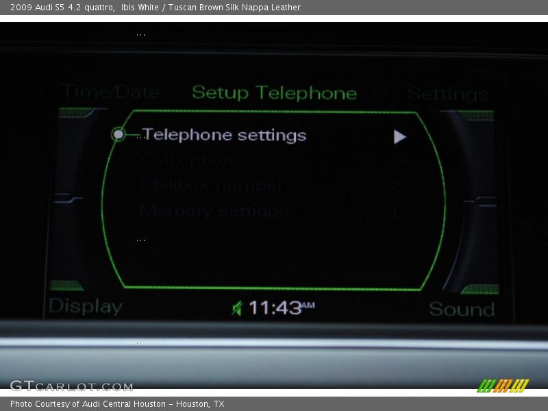 Ibis White / Tuscan Brown Silk Nappa Leather 2009 Audi S5 4.2 quattro