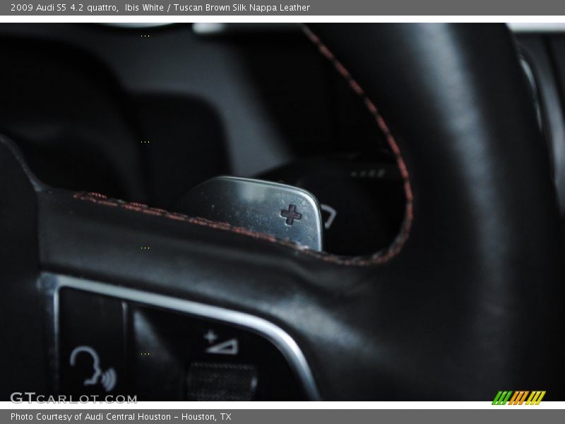Ibis White / Tuscan Brown Silk Nappa Leather 2009 Audi S5 4.2 quattro