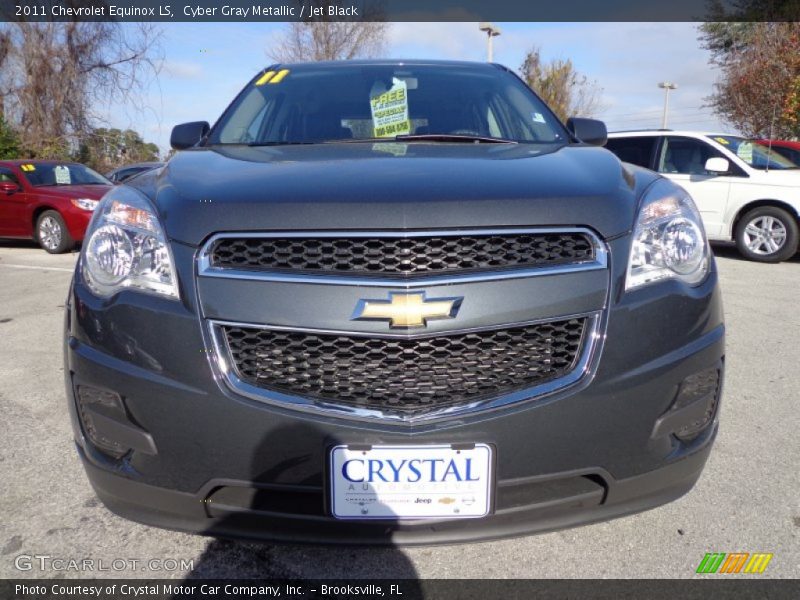 Cyber Gray Metallic / Jet Black 2011 Chevrolet Equinox LS