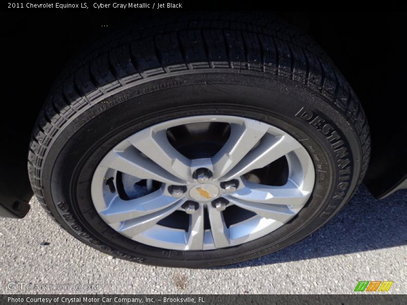 Cyber Gray Metallic / Jet Black 2011 Chevrolet Equinox LS