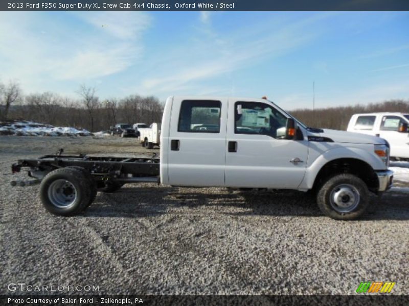 Oxford White / Steel 2013 Ford F350 Super Duty XL Crew Cab 4x4 Chassis