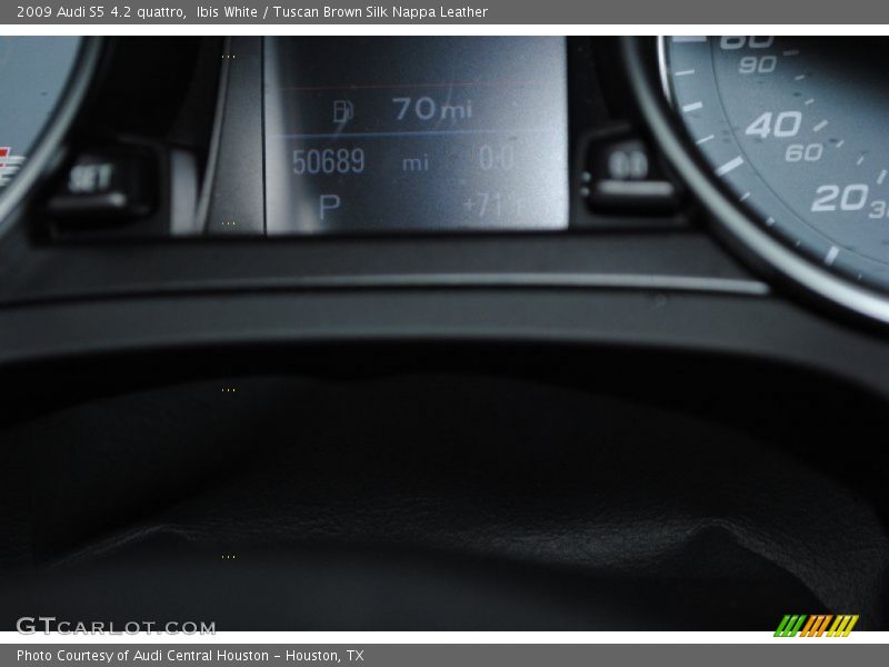 Ibis White / Tuscan Brown Silk Nappa Leather 2009 Audi S5 4.2 quattro