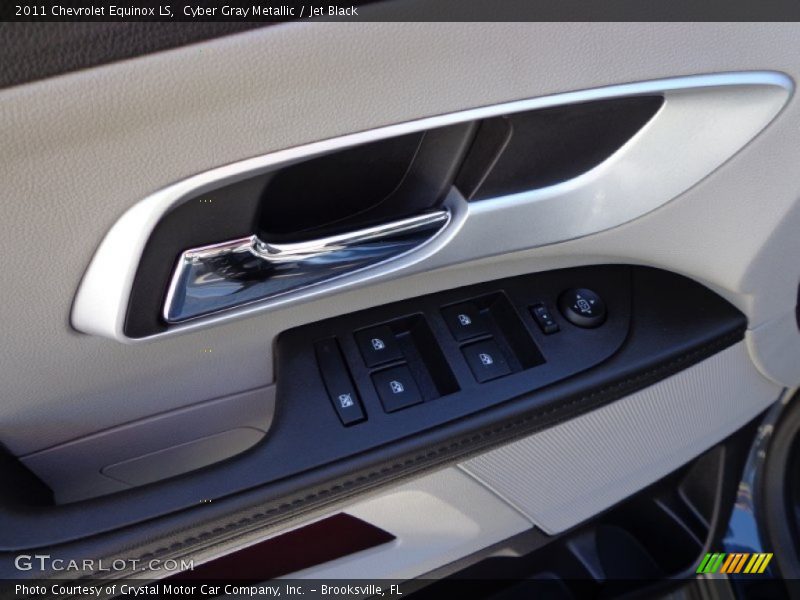Cyber Gray Metallic / Jet Black 2011 Chevrolet Equinox LS