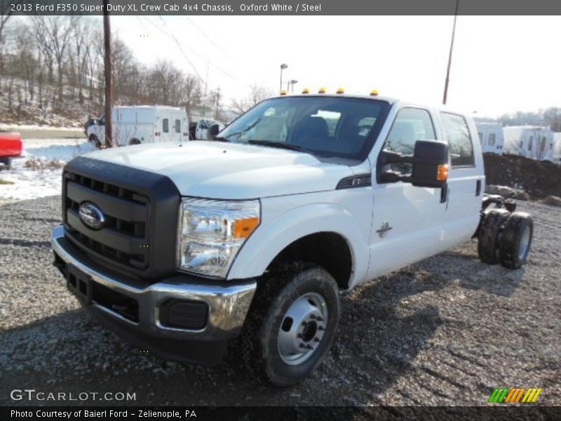 Oxford White / Steel 2013 Ford F350 Super Duty XL Crew Cab 4x4 Chassis