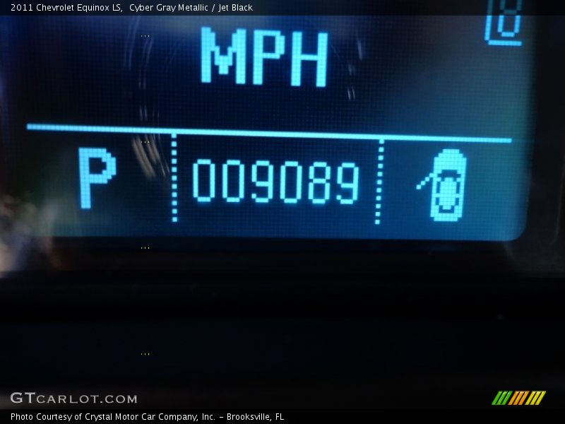 Cyber Gray Metallic / Jet Black 2011 Chevrolet Equinox LS
