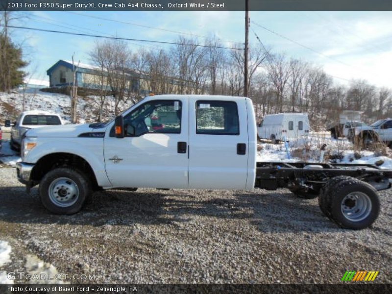 Oxford White / Steel 2013 Ford F350 Super Duty XL Crew Cab 4x4 Chassis