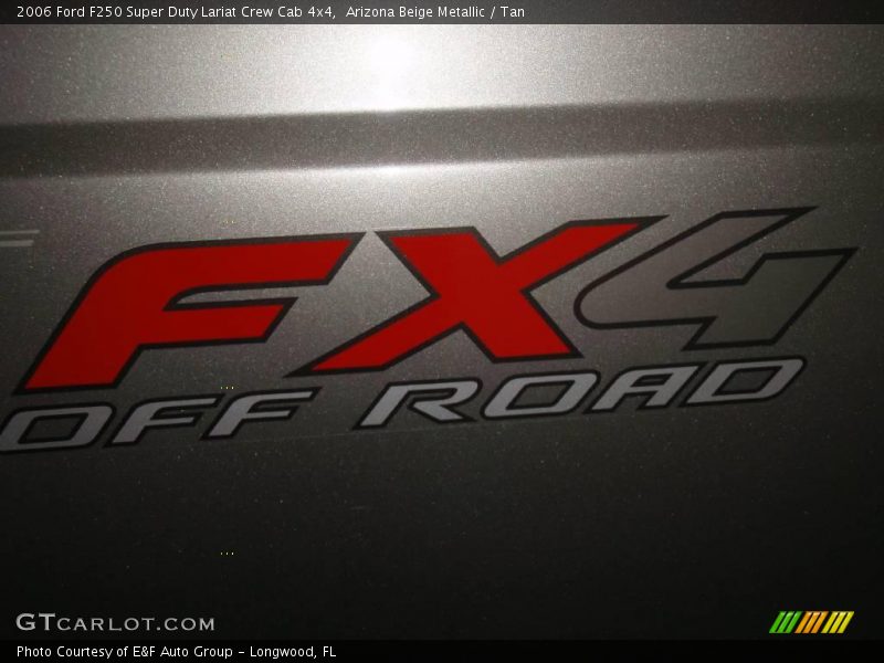 Arizona Beige Metallic / Tan 2006 Ford F250 Super Duty Lariat Crew Cab 4x4
