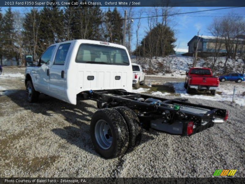 Oxford White / Steel 2013 Ford F350 Super Duty XL Crew Cab 4x4 Chassis