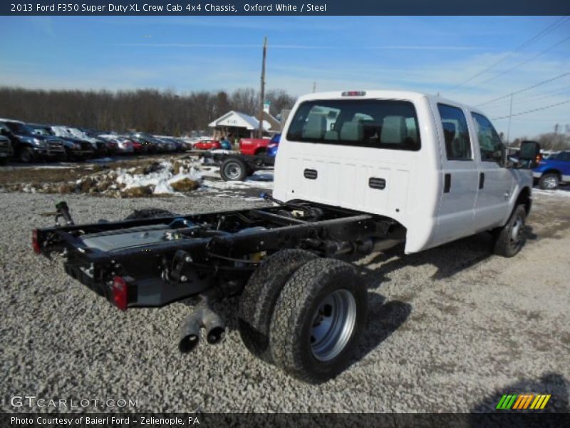  2013 F350 Super Duty XL Crew Cab 4x4 Chassis Oxford White