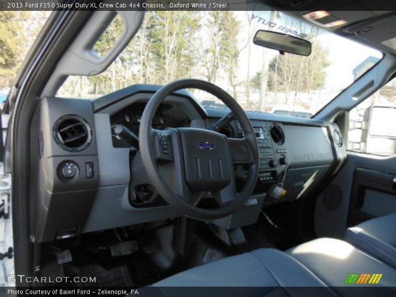 Oxford White / Steel 2013 Ford F350 Super Duty XL Crew Cab 4x4 Chassis
