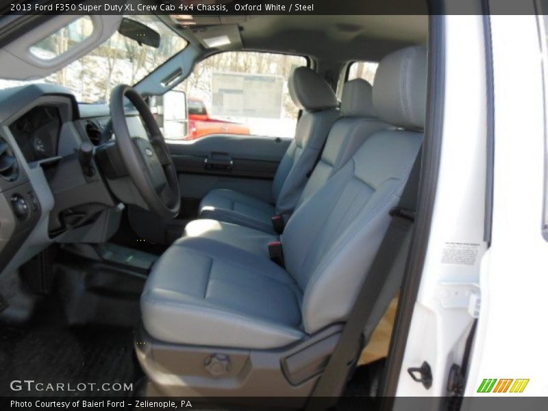 Oxford White / Steel 2013 Ford F350 Super Duty XL Crew Cab 4x4 Chassis