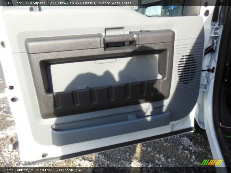 Oxford White / Steel 2013 Ford F350 Super Duty XL Crew Cab 4x4 Chassis