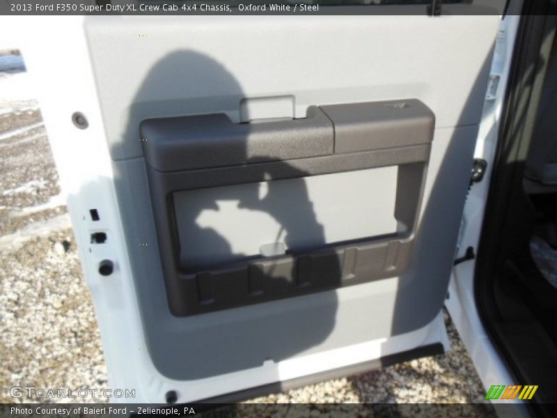 Oxford White / Steel 2013 Ford F350 Super Duty XL Crew Cab 4x4 Chassis