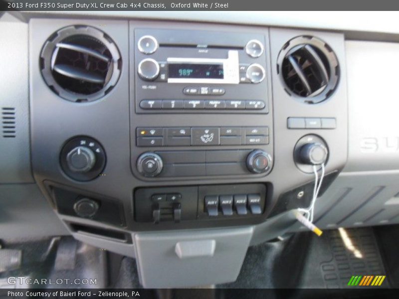 Oxford White / Steel 2013 Ford F350 Super Duty XL Crew Cab 4x4 Chassis