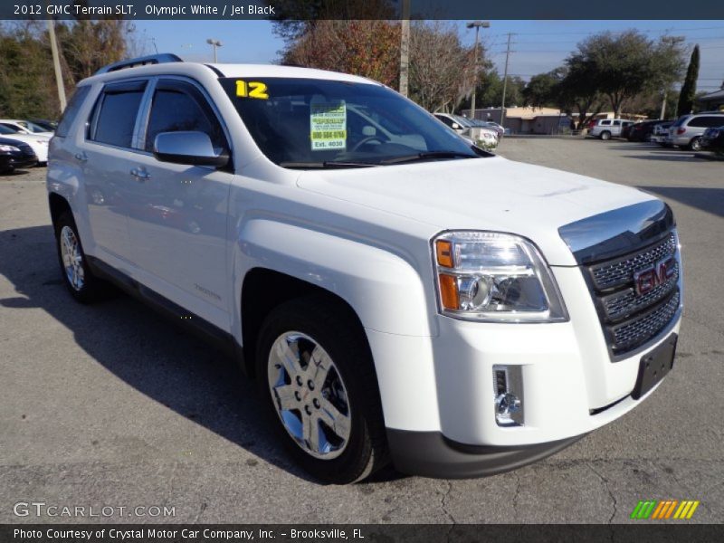 Olympic White / Jet Black 2012 GMC Terrain SLT