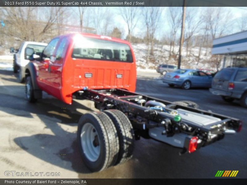 Vermillion Red / Steel 2013 Ford F550 Super Duty XL SuperCab 4x4 Chassis