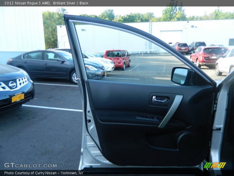 Brilliant Silver / Black 2012 Nissan Rogue S AWD