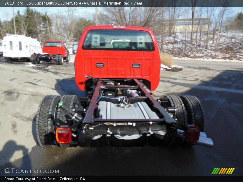 Vermillion Red / Steel 2013 Ford F550 Super Duty XL SuperCab 4x4 Chassis