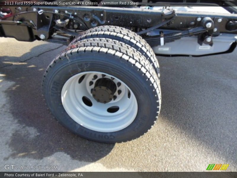 Vermillion Red / Steel 2013 Ford F550 Super Duty XL SuperCab 4x4 Chassis